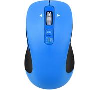 Wireless Mouse for Laptop, Multi-Device Bluetooth Mouse, 4 Adjustable DPI Silent Mouse, 4-Way Scrolling Ergonomic Mouse for Windows, Full Size Mice for Laptop PC Computer Tablets(Blue)