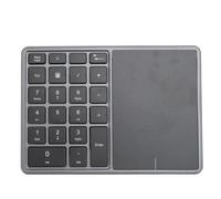 Wireless Numeric Keypad 22 Keys Bluetooth 4.2 2.4G Dark Gray