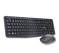 Bluestork Pack Clavier et Souris Office V2 sans fil 2.4 GHz, clavier silencieux, souris 1600 DPI