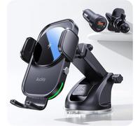 Wireless Phone Car Charger,[60w Fast Charging Suction Cup Clip ]Qi 15w Auto Sensor Air Vent Car Charger For Iphone 12 13 14 15 16 Pro Max Plus Mini Etc