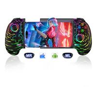Wireless Phone Controller for Android/iPhone,Support Phone Case,Hall Effect Joystick Mobile Gaming Controller-PS Remote Play/Xbox Cloud/Steam Link/GeForce Now/MFi Apple Arcade-Call of Duty,Roblox