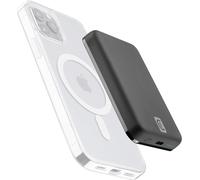 Wireless Power Bank Mag 5000 Portable Charger Compatible With Mag Safe Ecosystem - Capacity 5000mah - 7.5w Wireless Charging - 1 X Usb-C 18w - For Iphone 12 And Later - Black