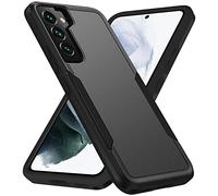 Wireless PROTECH Coque double couche en TPU et PC compatible avec Samsung Galaxy S22 5G (taille d'écran 6,1") noir