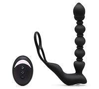 Wireless Remote Control PrÔŚťaťe MaŚŚağer with 9 Vibrating Patterns Male 3 in 1 Pennis Ring Thrusting Amal Βuťť Pluğ Stimulator Sexy Toy