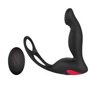 Wireless Remote Control PrÔŚťaťe MaŚŚağer with 9 Vibrating Patterns Male 3 in 1 Pennis Ring Thrusting Amal Βuťť Pluğ Stimulator Sexy Toy fo LX8