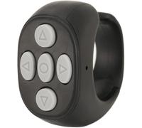 Wireless Scrolling Page Turner With Bluetooth Remote Control For Phone App For Ios Android,Fingertip Clicker (Black)