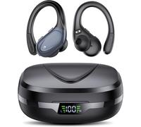 Wireless Sports Bluetooth Headphones, 60H Bluetooth 5.3 Headphones With Cvc8.0 Noise Cancelling, Wireless Earphones With 4 Enc Mic, Ipx7 Waterproof Bluetooth Earbuds, Bluetooth Earphones For Running