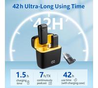 Wireless Tie Mic for iPhone iPad Android with 400mAh Charging Case,Plug&Play Microphone Portable Phone Microphone Tie for YouTube,Live Stream,TikTok,Vlog,Interview