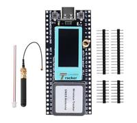 Wireless Tracker avec ESP écran LCD Binghe Wireless Tracker Supporte WiFi Bluetooth/Lora/Gnss/Tracking and Location GPS Interface Type-C avec 2.4GHz Metal Spring Antenna, Compatible avec Arduino