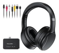 Wireless TV Headphones Bluetooth Headphones 2.4GHz Dual Mode with Transmitter Box 5 Equalizer Presets