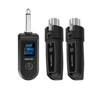 Wireless UHF Guitar System XLR Adapter 20CH(1 tray 2) | 20 selectable channels, 550.25-573.75MHz band, interference-free transmission, ideal for live bands