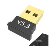 Wireless USB Adapter for PC, 5.3 Wireless Transmitter and Receiver, ABS Compatible with Phones, Headphones, Keyboards, Mice, Essential Computer Accessory, 24GHz
