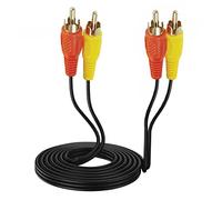 WirelessFinest Câble audio vidéo AV RCA adaptateur cordon vers écran TV externe pour console de jeu Nintendo NES console de jeu vintage extra long 3 m