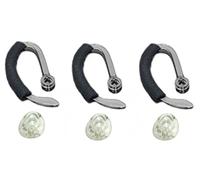 WirelessFinest Lot de 3 embouts et crochets d'oreille pour Plantronics | Lot de 3 petits embouts auriculaires, crochets d'oreille et kit de mousse pour casques sans fil Plantronics CS540