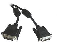 Wiretek 25102 Cordon avec ferrites DVI-D Dual Link M/M 1,80 m Noir