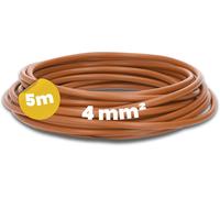 wiring cable H07V-K 4mm² brown 5 m flexible 4 mm² stranded thin wiring single wire single wire for electrical cabinet electrical wire