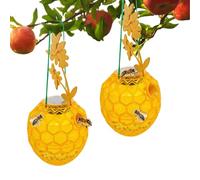 wiroouia Attrape-guêpes - Piège d'extérieur avec lumière LED UV, contrôle des mouches pour pique-nique, terrasse, pelouse, balcon, jardin, jardin, piscine, patio, jardiniers