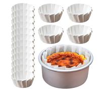 wiroouia Caissettes À Muffins Pour Cuisson - 50 Pièces En Papier Basque - 10/15/20 Cm Réutilisable Anti-Adhésif Caissettes À Cupcakes,Accessoires De Pâtisserie Pour Moule À Muffins Cuisine À La Maison