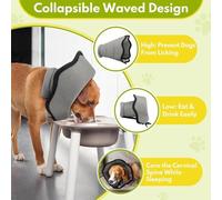 wiroouia Collier Cervical Pour Chien,Alternative Au Cône Anti-Léchage Doux Pour Chien,Protection Anti Morsure Confortable Pour Soins Plaques Animal - Pour Appartement Intérieur Extérieur Salon Chambre