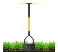 wiroouia Délimitateur de Pelouse | Outil Dentelé pour Massifs de Fleurs et Jardin | Manche Ergonomique Bêche Acier, Racloir pour Nettoyage Pelouse Massifs Escaliers Aménagement Extérieur