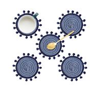 wiroouia Ensemble de dessous de verre | Boho antidérapant moderne - Esthétique Boho Décoration de bureau, pour décoration d'intérieur, chambre, cuisine, bureau, ferme, bar, Noël, pendaison de