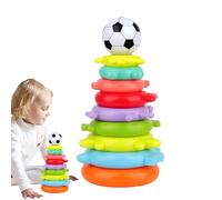 wiroouia Jouet d'Anneaux à Empiler,Anneau Sensoriel de Table - Jeu De Société Interactif D'équilibre À Empiler pour, Maternelle, Écoles, Adolescents, Garçons Et Filles