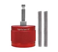 wiroouia Nettoyeur Pour Tuyaux Cuivre Pour Perceuse | Brosse De Nettoyage Pour Plomberie - Nettoyeur Professionnel Pour Tuyaux De 12mm 19mm 25mm Pour Maison Garage Atelier Industrie Électricien