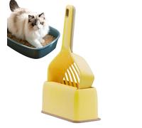 wiroouia Pelle à litière pour chat avec support - Pelle à déjections canines avec poignée | Large bac à litière pour salon, balcon, chambre à coucher, maison, appartement