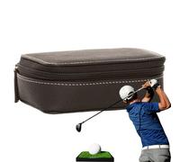 wiroouia Pochette Golf pour Objets De Valeur, Porte-Tees De Golf en Cuir Portable, Organisateur De Stockage pour Voiture Voyage Golfeur Accessoires