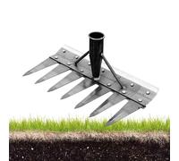 wiroouia Râteau Désherbeur,Accessoires de Jardin Amovibles Manuels | Arrache-Mauvaises Herbes Râteau de Jardinage | pour Pelouse Jardin Terrasse Cour Fissure Trottoir Ferme