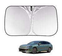 WIRPORR Pare Soleil Voiture Pare Brise Avant pour Passat B9 2024+ Intérieure Visière Fenêtre Avant Bloque la Chaleur du Soleil et Les UV Pliable Été Accessoires,A