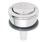 Wirquin 10720826 Bouton chasse d'eau wc double chasse, chromé