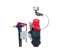 Wirquin 10723583 Mécanisme WC MW2 Robinet Flotteur Jollyfill Chromé | Double Chasse, robinet alimentation latérale, économie d'eau, régulation précise, origine France garantie