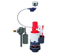 Wirquin 10723585 Mécanisme WC MW2 Robinet Flotteur Topy Chromé | Double Chasse, robinet alimentation latérale, régulation précise, compact, économie d'eau, origine France garantie