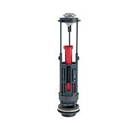 Wirquin 10723673 Mécanisme chasse d'eau wc double chasse avec bouton poussoir à étrier Wirquin One, gris
