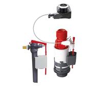 Wirquin 10718613 Mécanisme électronique + Robinet jollyfill latéral E-MW, Gris et Rouge