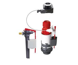 Wirquin 10723884 Mécanisme WC Touchless Robinet Flotteur Jollyfill Chromé | Double Chasse, détection infrarouge, 100% hygiénique, robinet alimentation latérale, économie d'eau, fabriqué en France