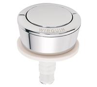 Wirquin 10724090 Bouton chasse d'eau wc simple chasse pour mécanisme Wirquin MP MD, chromé