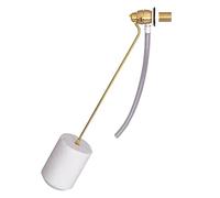 Wirquin 10724137 Chasse d'eau wc robinet flotteur à alimentation latérale F2, laiton