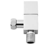 Wirquin 10724142 Robinet d'arrêt équerre carré 1/4 tour en laiton chromé pour chasse d'eau wc, chromé