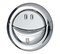 Wirquin 10724832 Bouton double poussoir MW2 chromé, compatible mécanisme double chasse