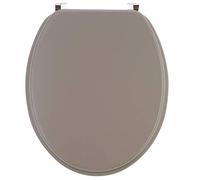 Abattant Wirquin uni taupe mat en bois compressé