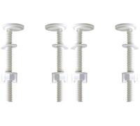 Wirquin 20719940 Vis pour fixation abattant wc Wirquin Chut fermeture ralentie, blanc (Lot de 2)