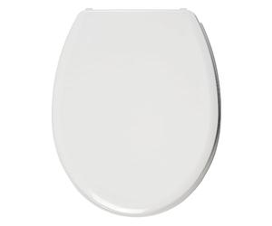 Wirquin 20721920 Abattant WC thermodur Melody en forme U avec charnières plastiques, blanc