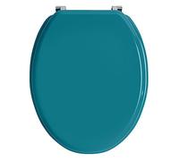 Wirquin 20722727 Abattant WC Woody vert canard en MDF forme U avec charnières en inox