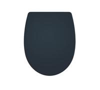 Wirquin 20723074 Abattant WC Marbella Gris Anthracite | Thermoplastique, frein de chute, déclipsable, forme universelle, charnières plastiques