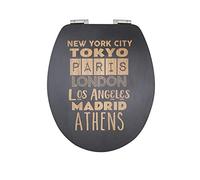 Wirquin 20723078 Abattant WC avec frein de chute Diplomat 100% FSC, top fix, déclipsable, tokyo