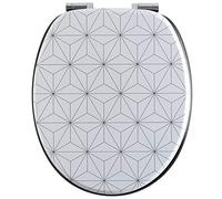 Wirquin 20723910 Abattant WC Woody Origami Blanc et Noir