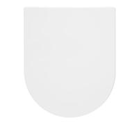 Wirquin 20724949 Abattant WC Disco Blanc | Thermodur, frein de chute, déclipsable, fixation par le dessus, charnières inox, forme D