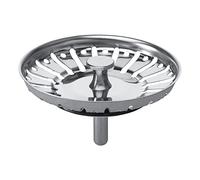Wirquin 30718177 Grille pour bonde d'évier de cuisine universelle D90 en inox, chromé
